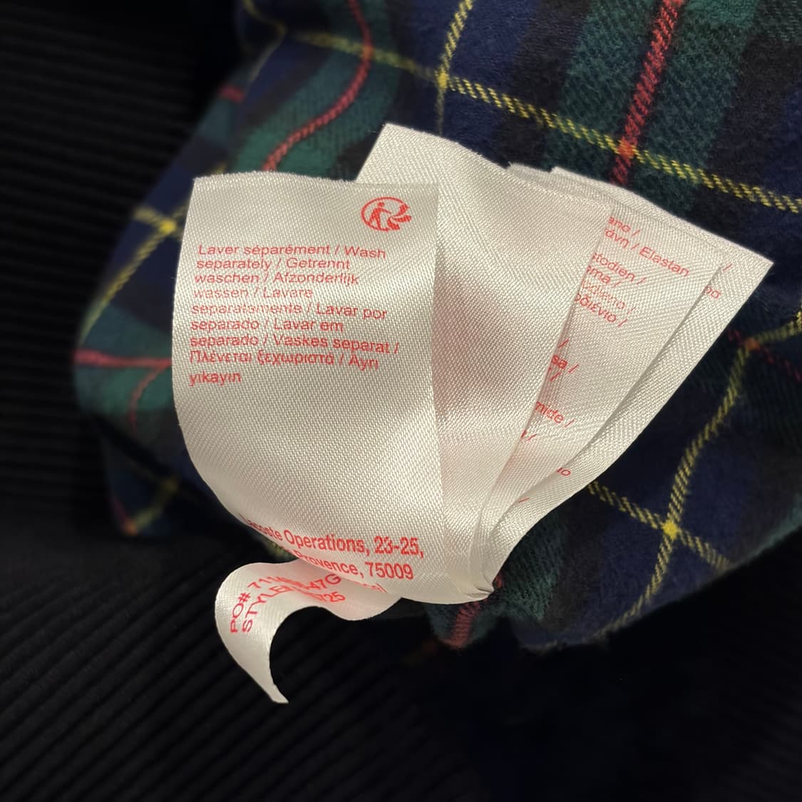 [L] 슈프림 라코스테 바라쿠타 G-9 블랙 블루종 자켓 B583 상품이미지7