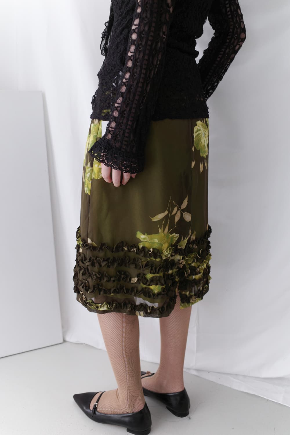 oilily) flower fril skirt 상품이미지6