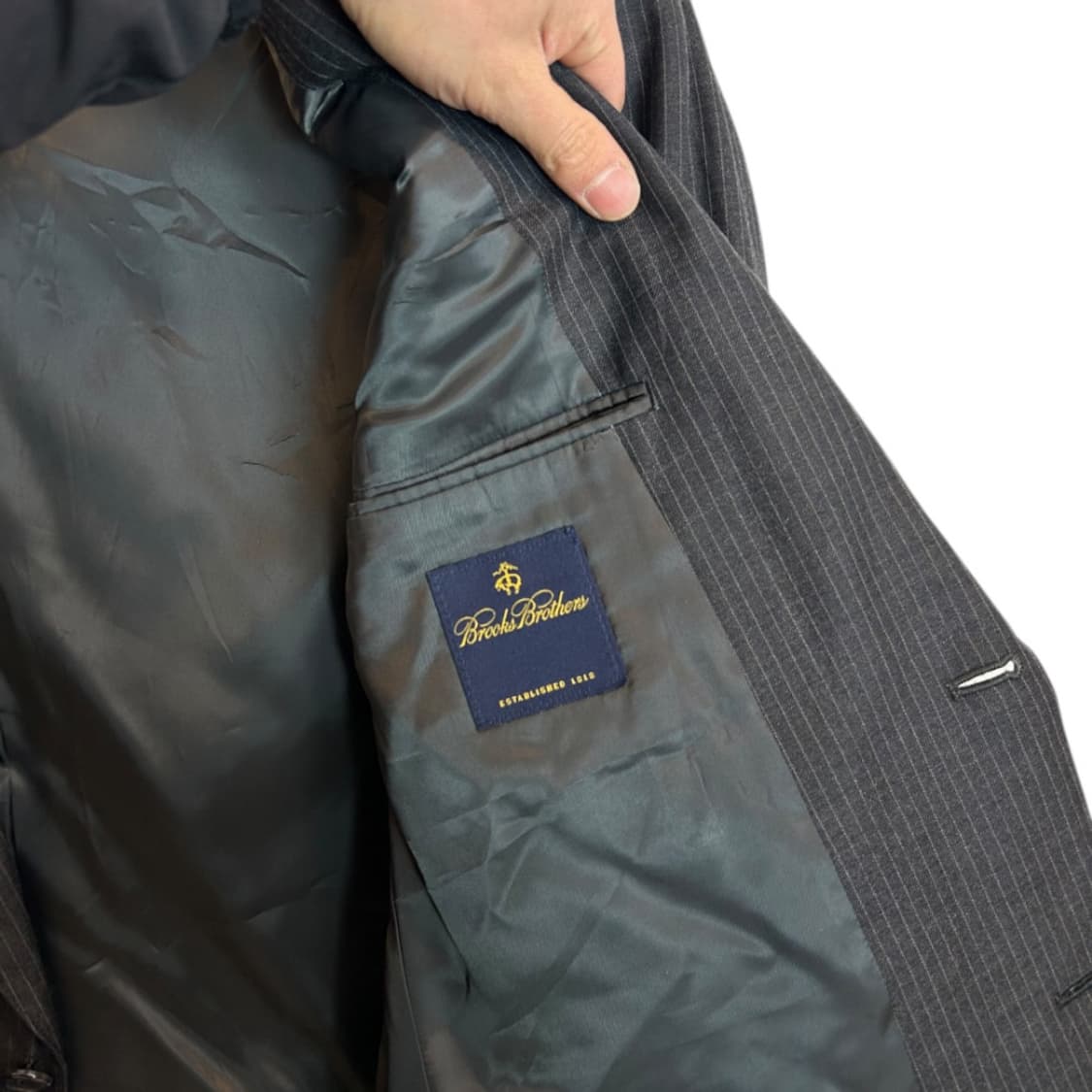 L/XL) 브룩스 브라더스 울 핀스트라이프 수트 셋업 SO-004 상품이미지5