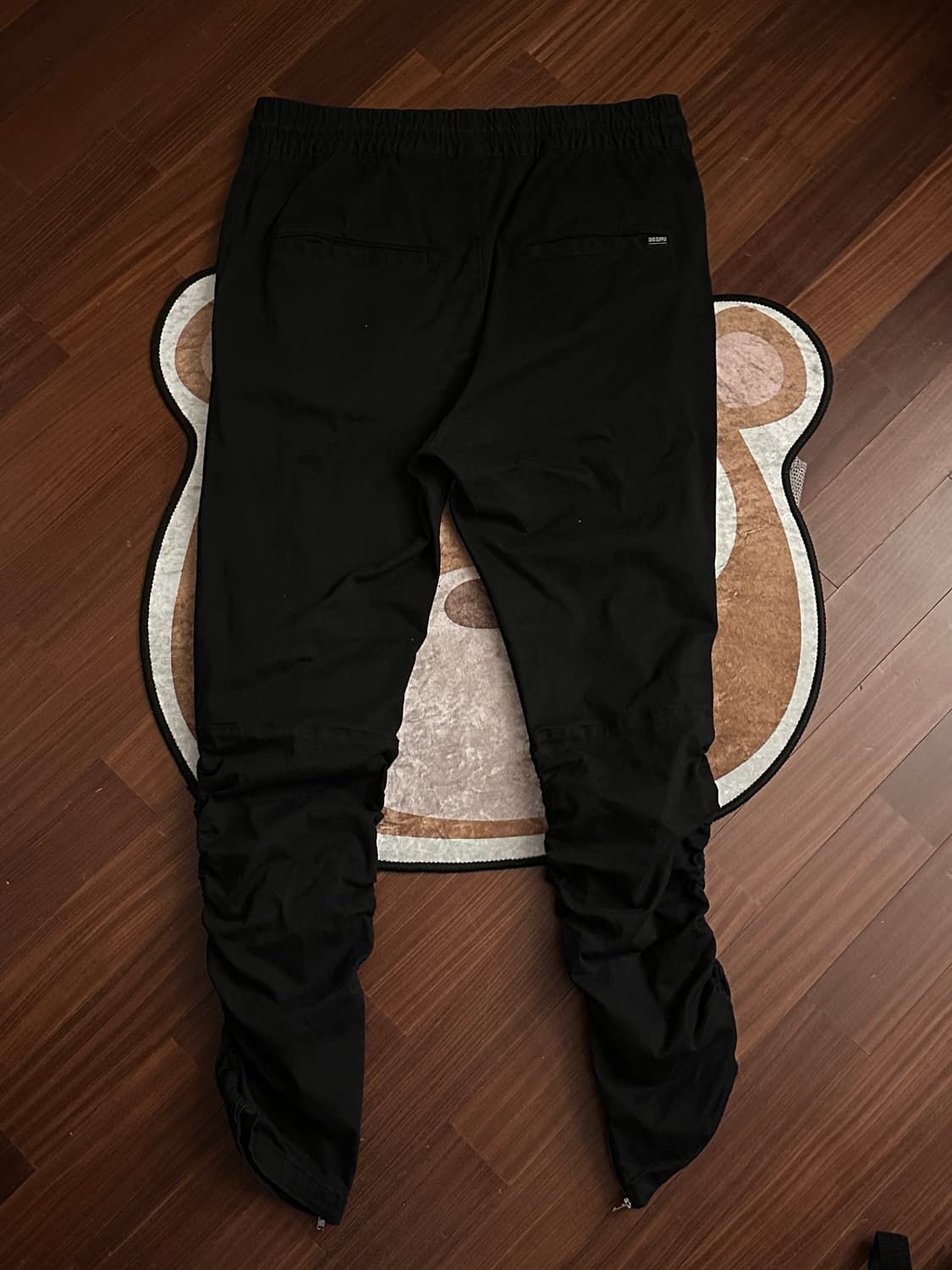 릭오웬스 핏 블랙 링클 트레이닝 바지 상품이미지2