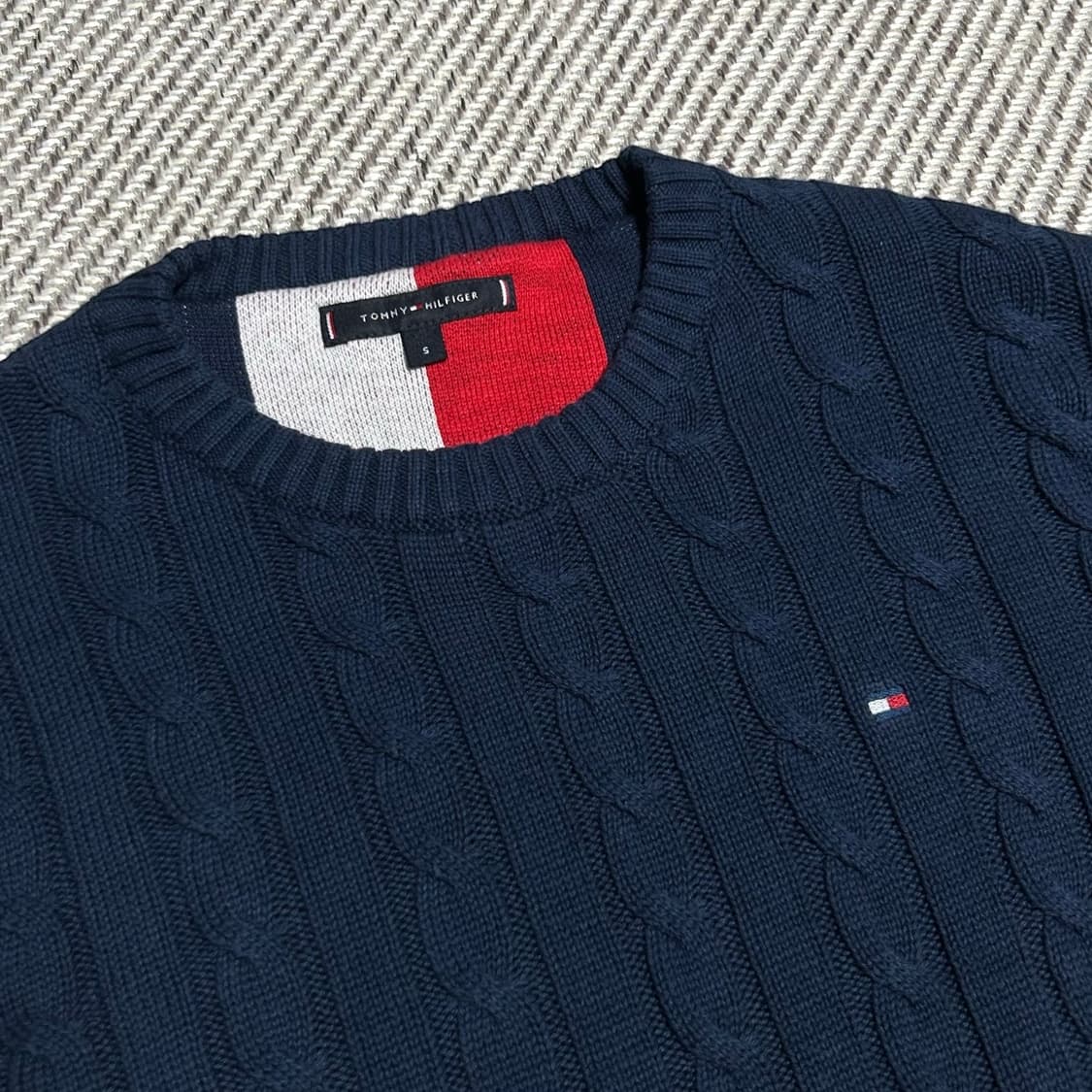 [S] Tommy 타미힐피거 우먼즈 케이블 라운드 니트 상품이미지4