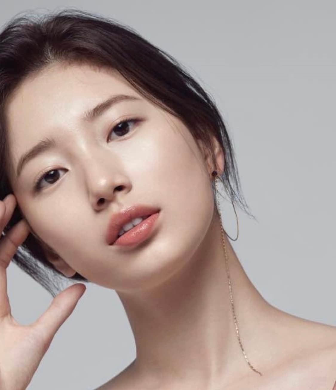 페르테 오닉스 체인 링 수지 귀걸이 상품이미지1