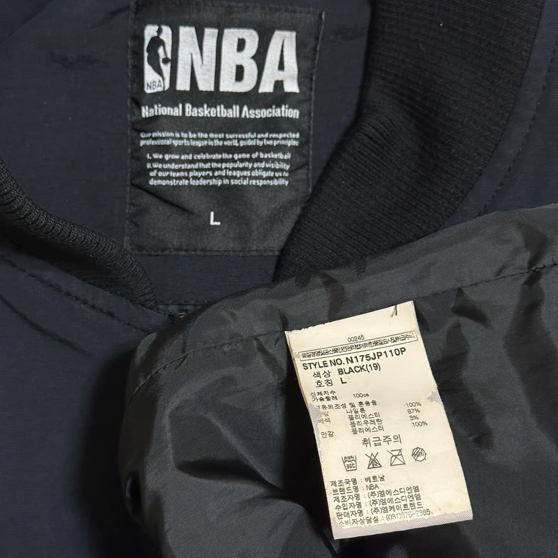 NBA 시카고불스 뒷판프린트 포켓포인트 MA-1 항공점퍼 상품이미지6