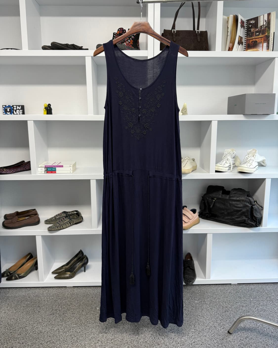 빈티지 스트링 롱 원피스 상품이미지1