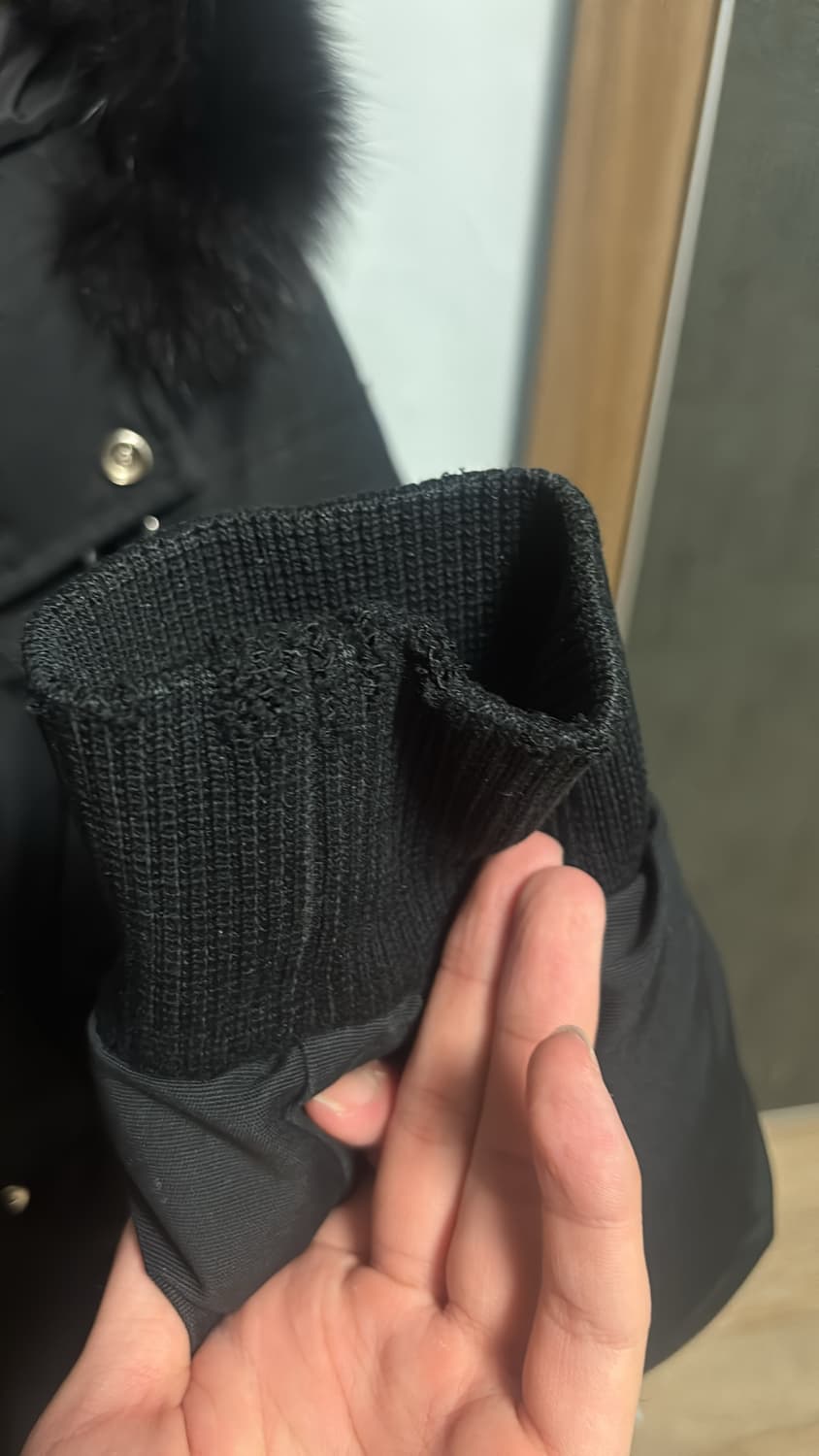 무스너클 발리스틱 봄버 블랙 폭스퍼 M/M 상품이미지6