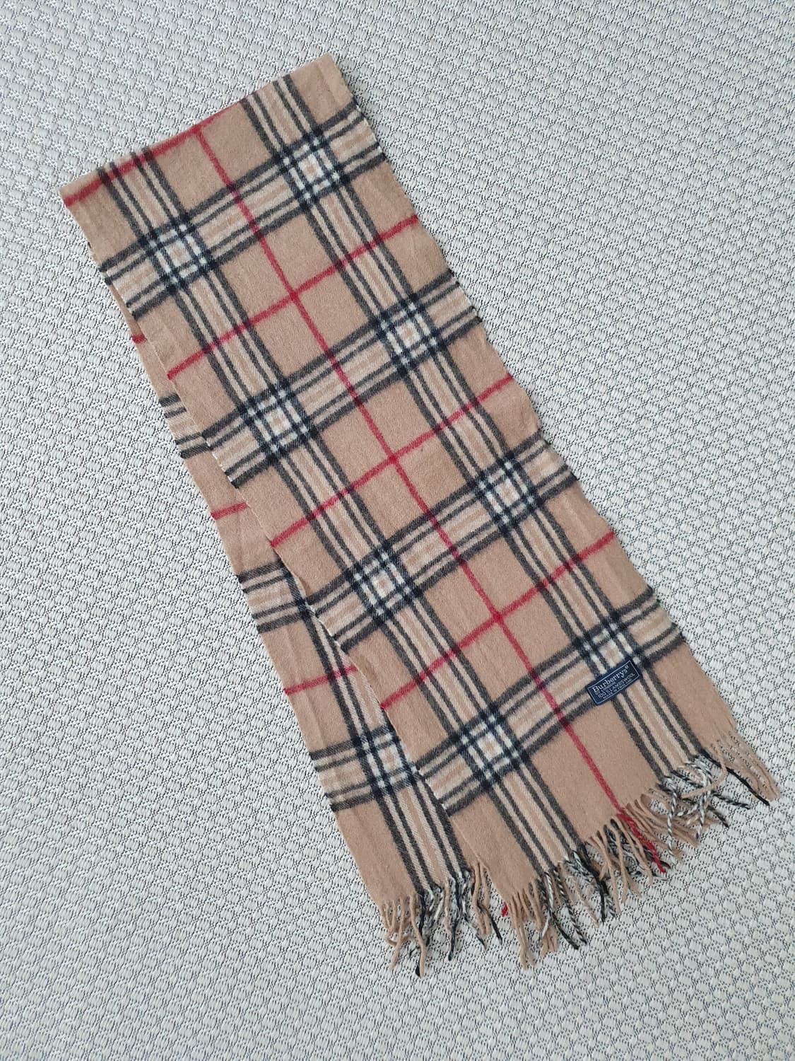 1980 버버리 울 머플러 상품이미지1