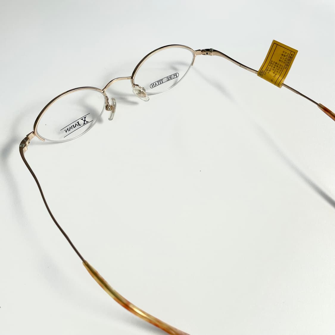 X-Japan 엑스제펜 사 빈티지 반무테 안경 상품이미지3