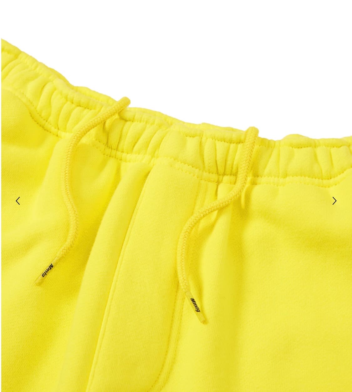 새제품_ mmlg 스윗팬츠 yellow L 상품이미지3