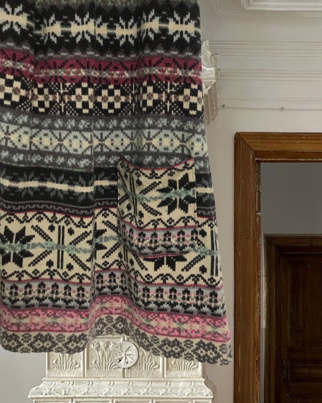  vintage pattern pocket one-piece 상품이미지7