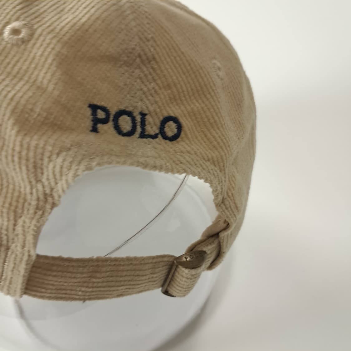 CK430 L 폴로 코듀로이 블랙 포니 베이지 볼캡 모자 상품이미지6