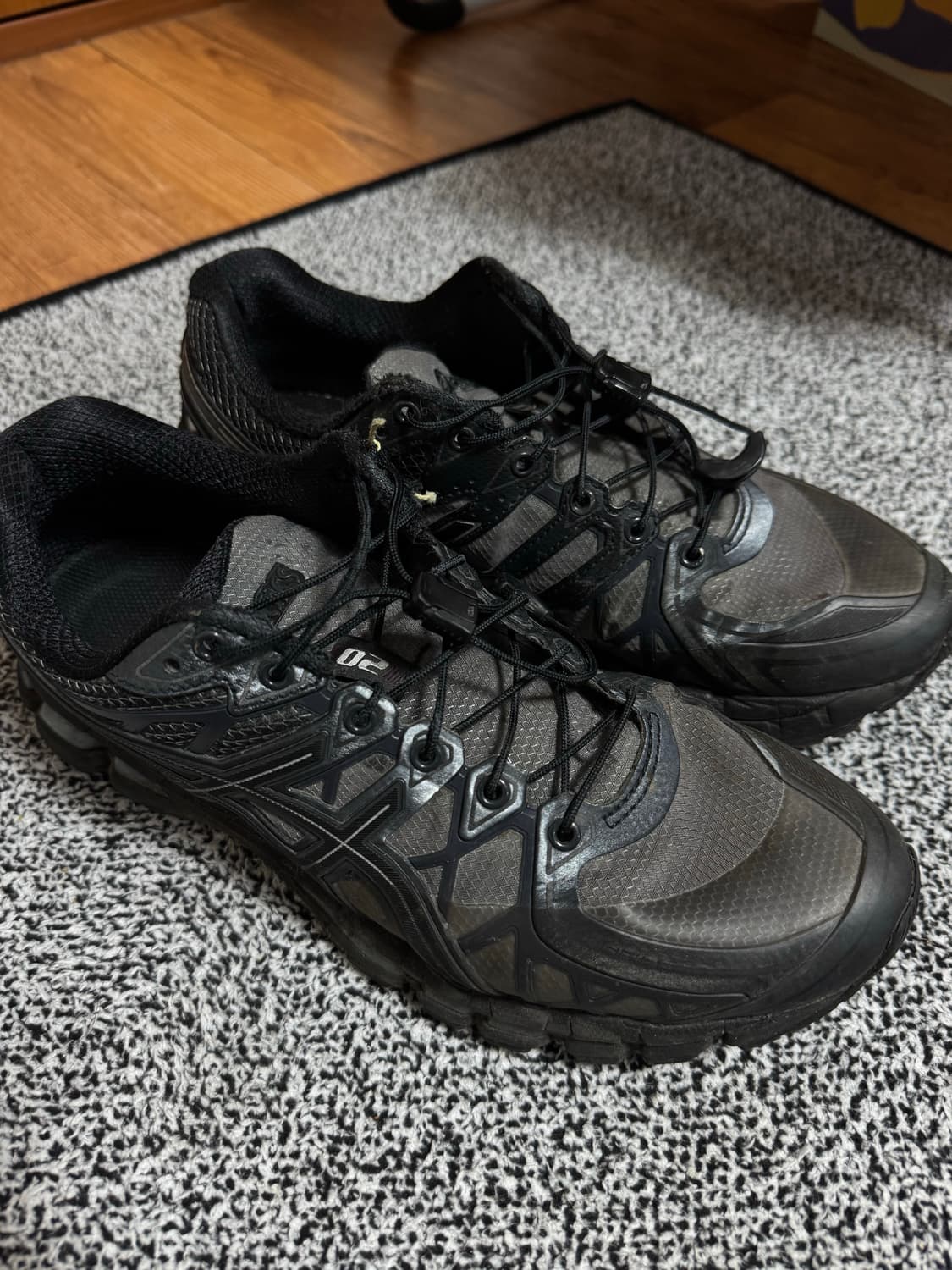 아식스 x 언어펙티드 젤 카야노 20 옵시디언 그레이 블랙 270 상품이미지2