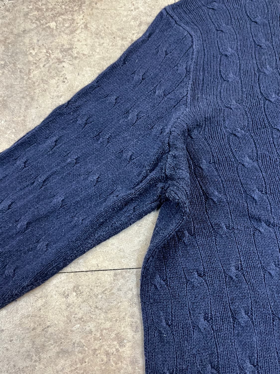 폴로 랄프로렌 꽈배기 니트 네이비 XL #csz2690 상품이미지7