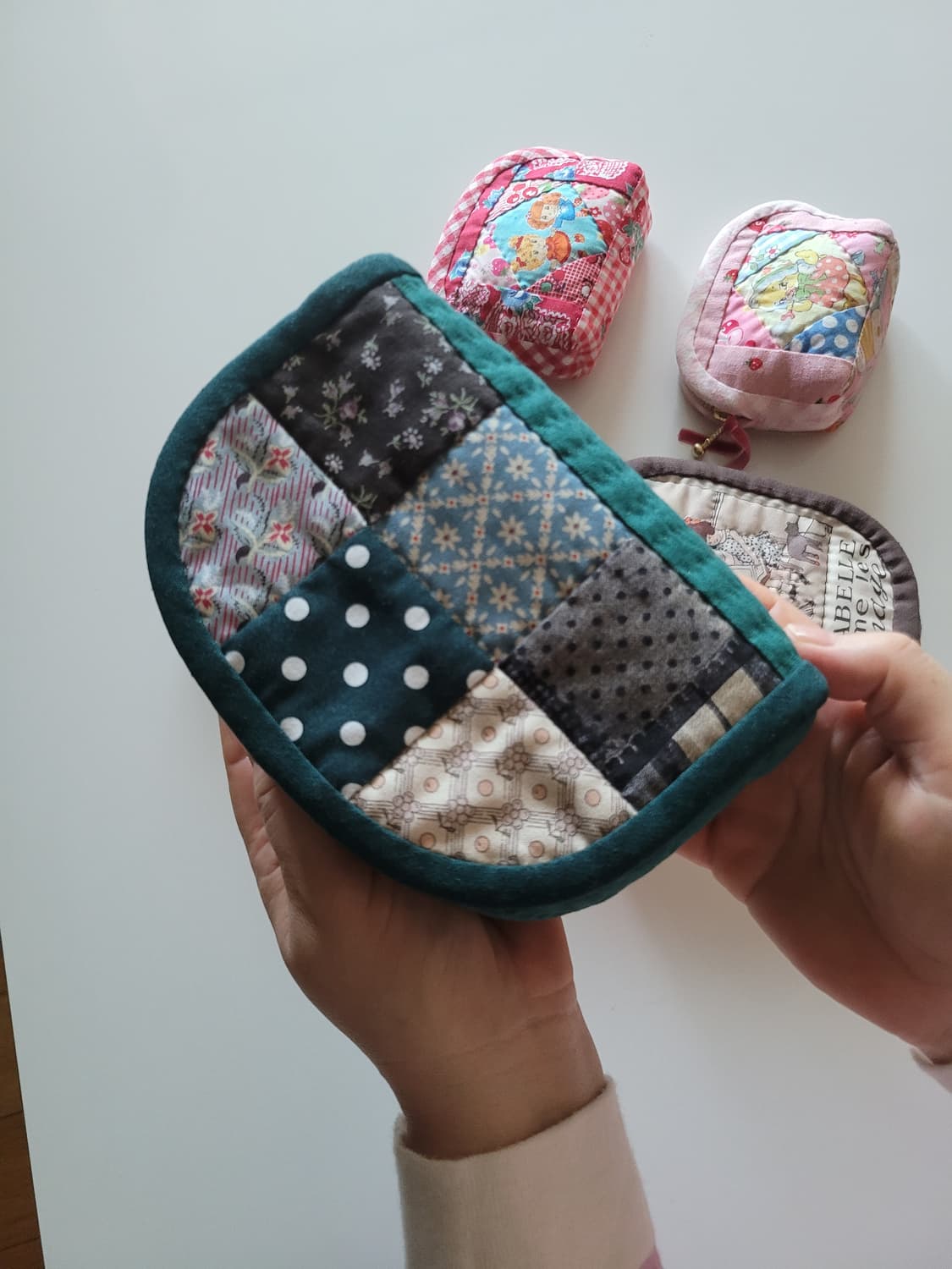 퀼트그린소잉박스/핸드메이드/소잉박스/파우치/퀼트소품 상품이미지6