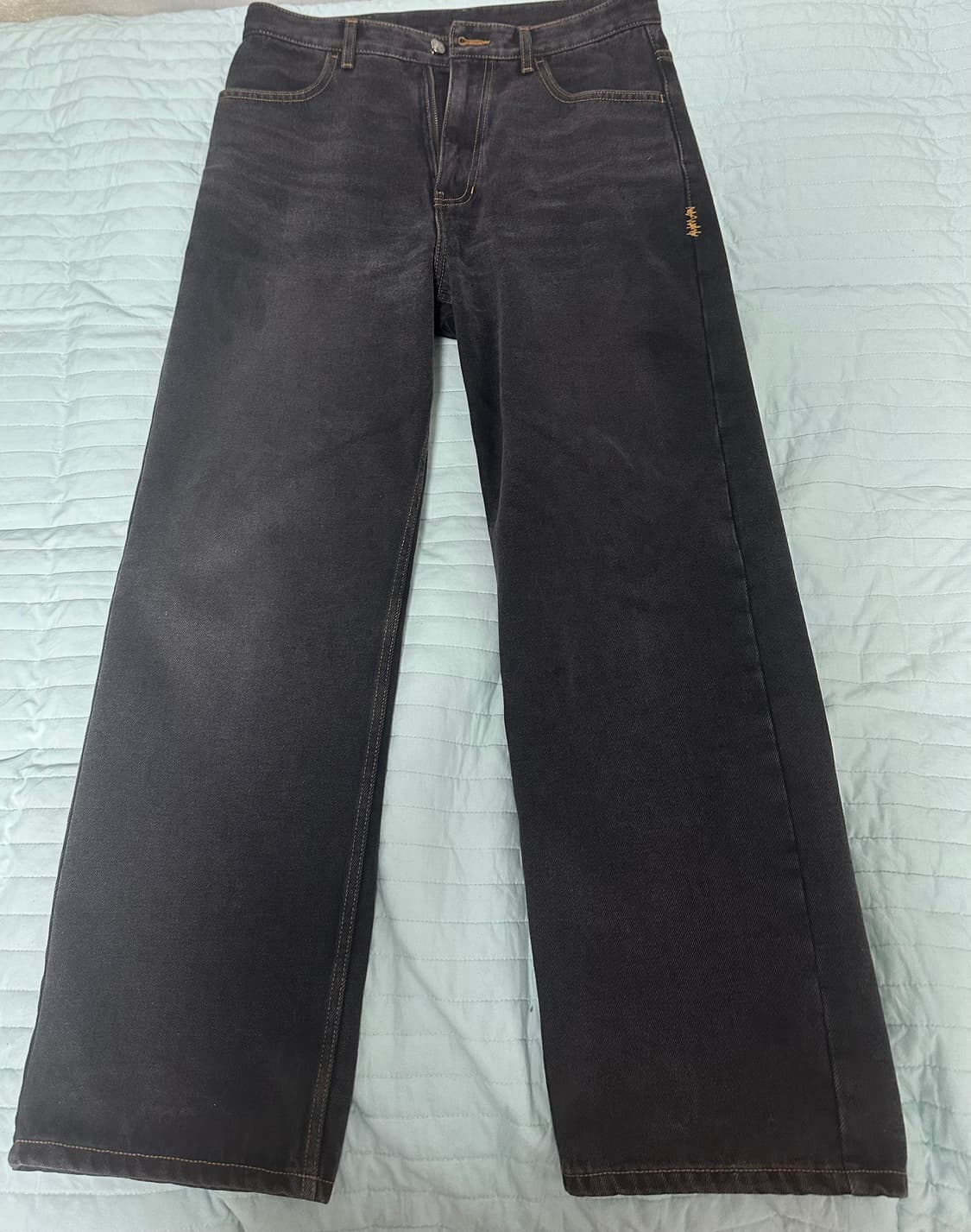 아더에러 시그니피컨트 데님 바지 블랙 M 상품이미지1