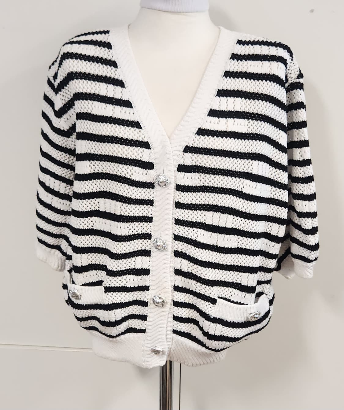 랑방 니트가디건 가슴둘레 82 22SS 상품이미지2