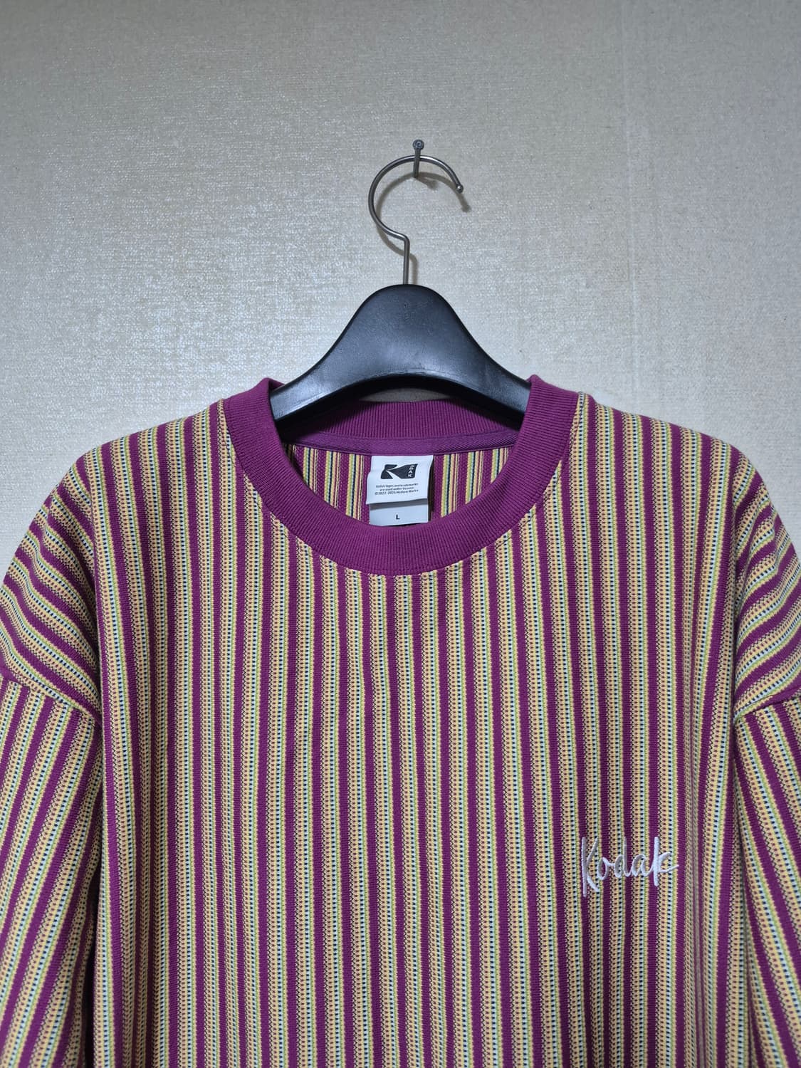 코닥 스트라이프 자카드 맨투맨 상품이미지2