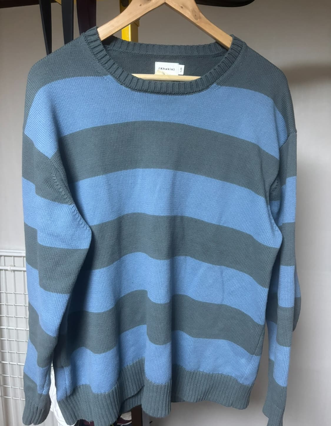 카키스 스트라이프 니트 라지 상품이미지1