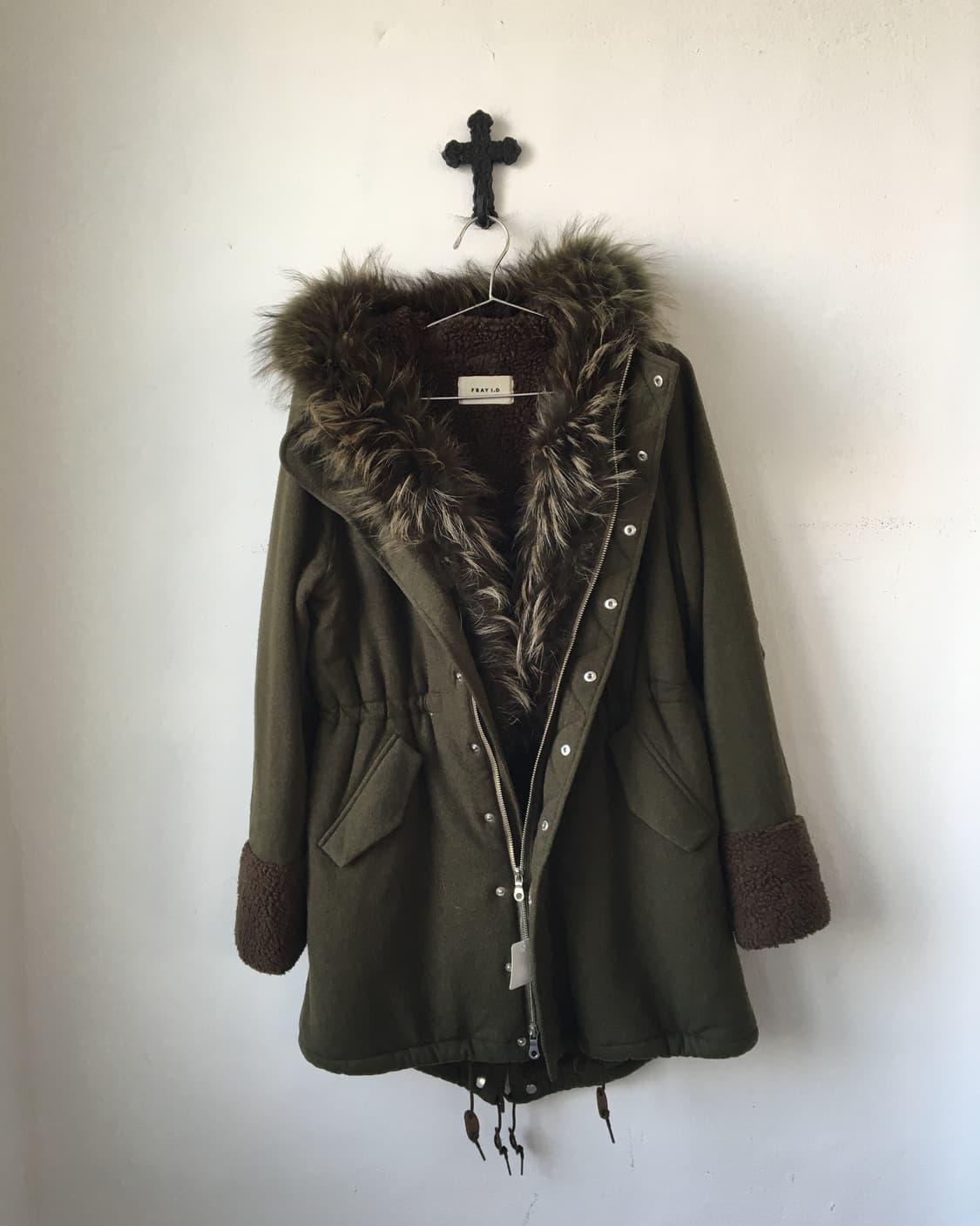 Fur point hood coat 상품이미지3