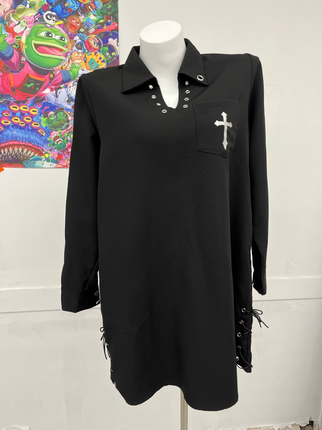 Dearmylove 코르셋 장식 미디 긴팔  상품이미지1