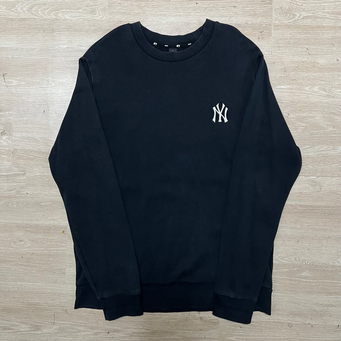 MLB 엠엘비 뉴욕양키스 NY 빅로고 맨투맨 티셔츠 [블랙] L/100 상품이미지1