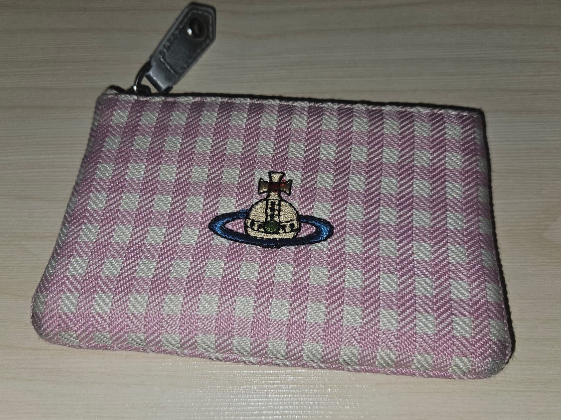 비비안웨스트우드 카드 체크무늬 코튼 지갑 상품이미지5