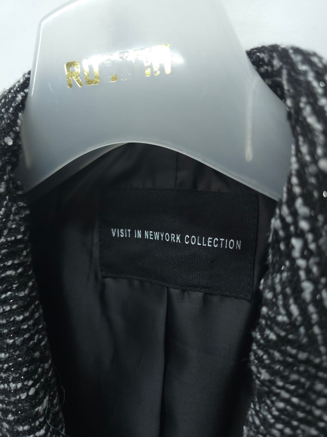 비지트인뉴욕 더블포인트 트위드 자켓(44~55) 상품이미지4