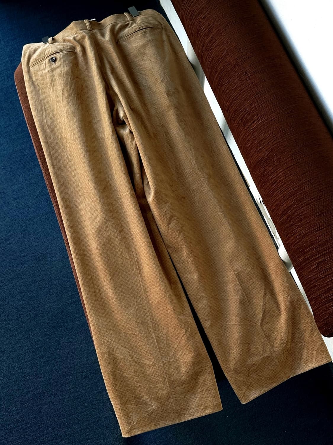 Cord design 2 tuck wide pants 상품이미지6