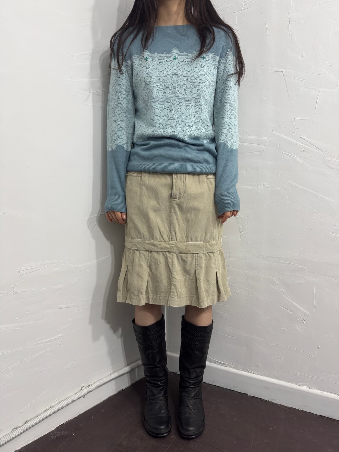 american eagle corduroy design skirt 상품이미지3