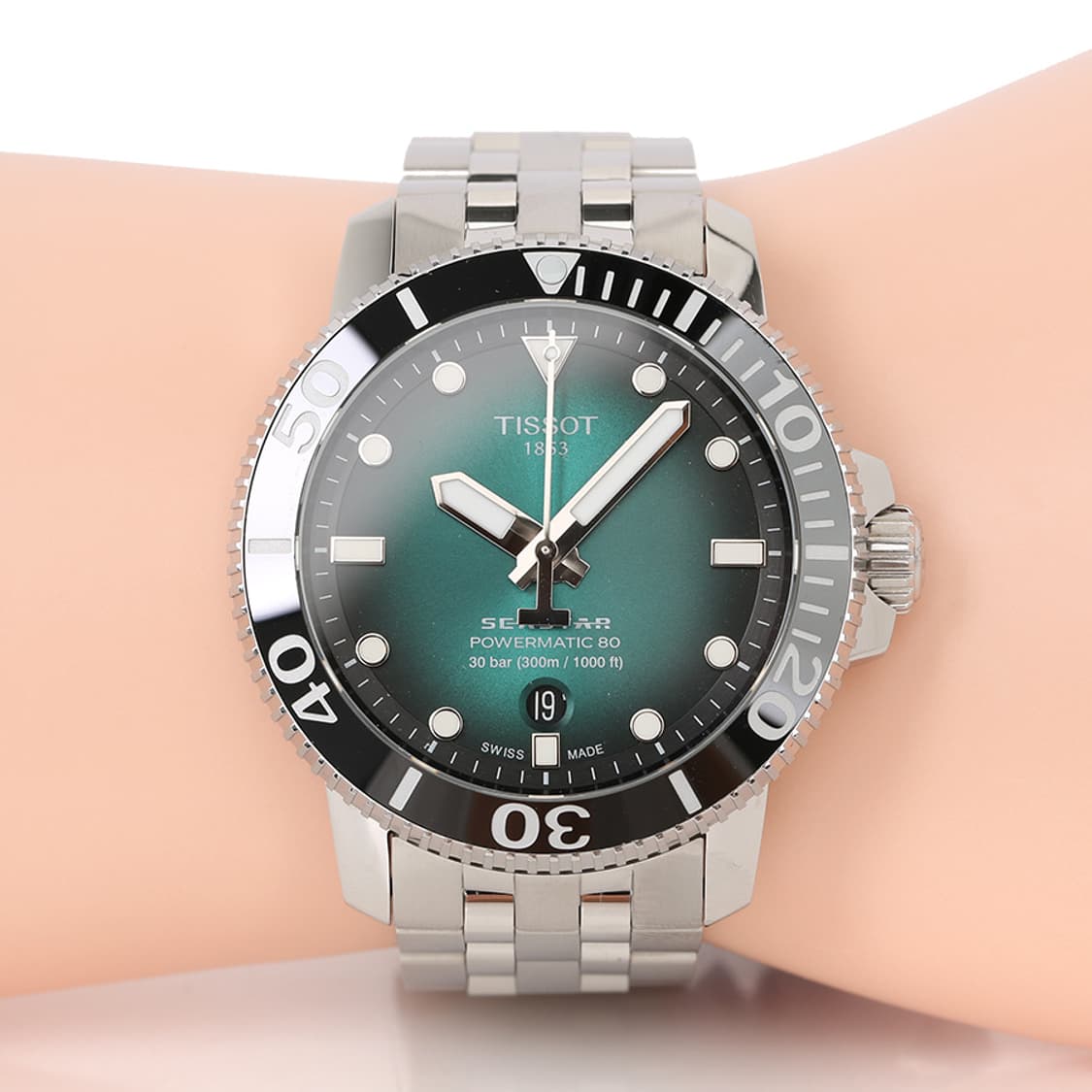 티쏘 씨스타 1000 파워매틱80 워치 스틸시계 T120.407.11.0 상품이미지9