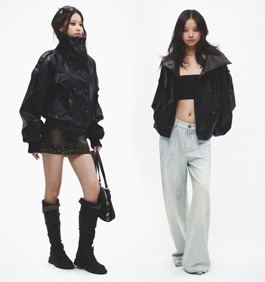 (새 상품) 테스트메커니즘 하이넥 가죽자켓 레더자켓 상품이미지1