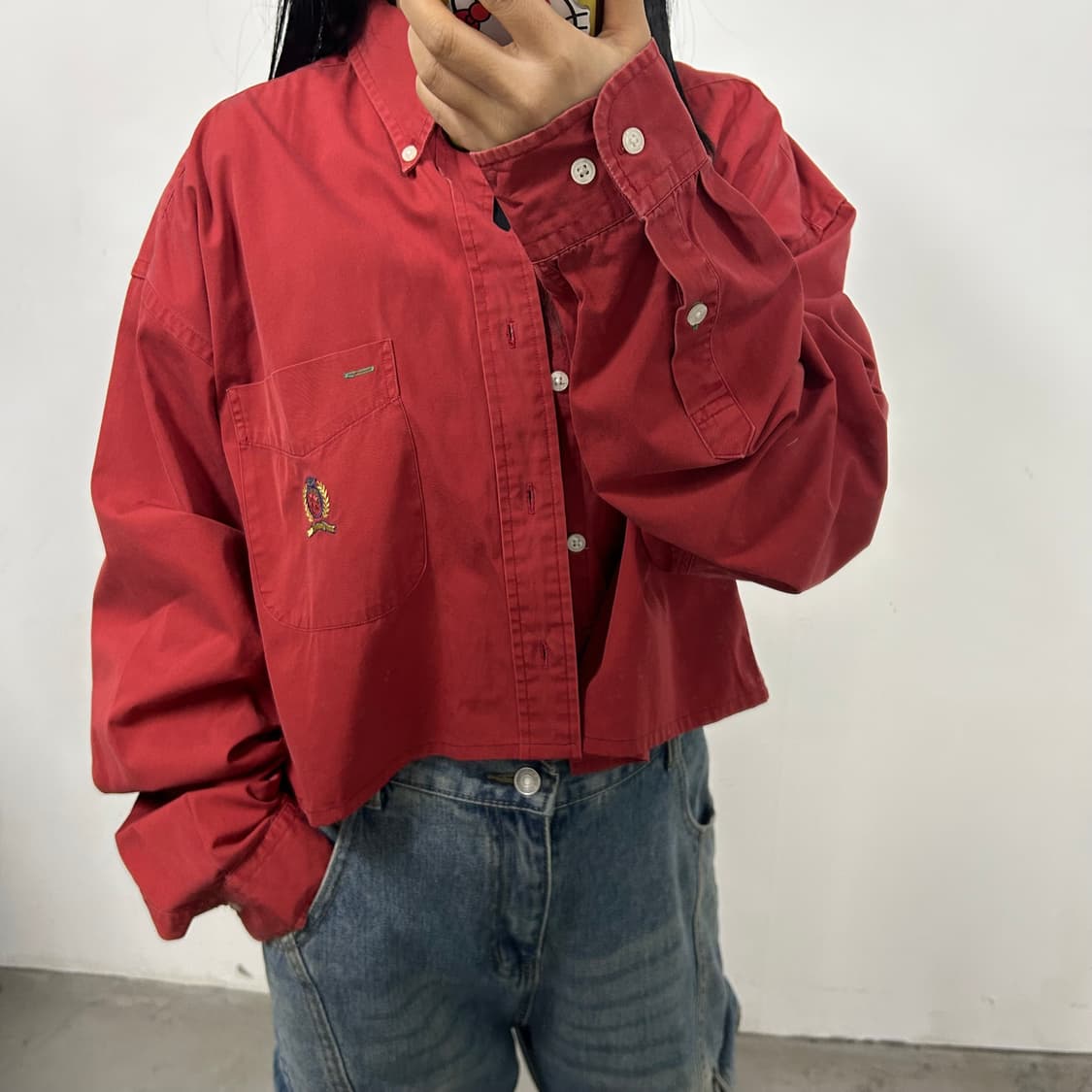 타미힐피거 커스텀 크롭 셔츠[1743] 상품이미지3