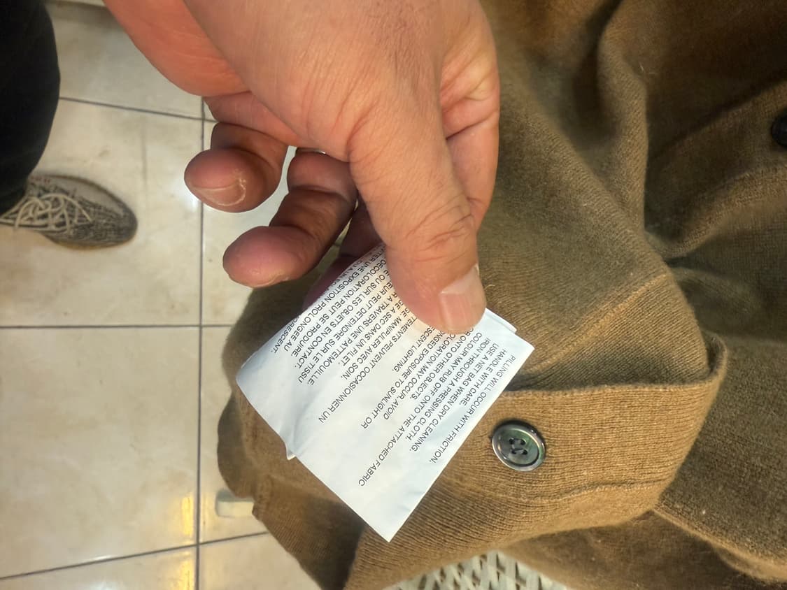 95 정품 꼼데가르송 더블 레드와펜 가디건 팝니다 상품이미지7