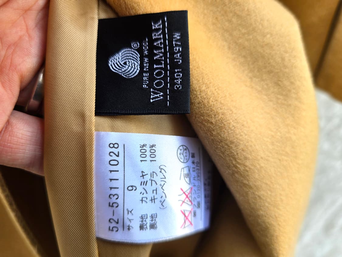 일본산 캐시미어 100% 미니멀 코트 상품이미지7