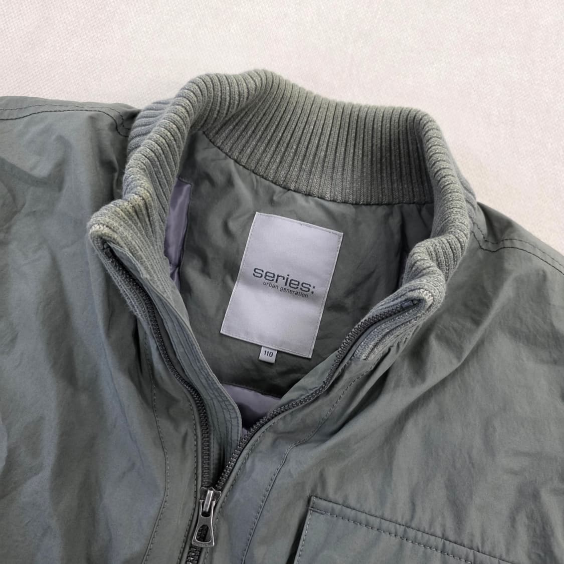 [110] 시리즈 구스다운 니트패치 점퍼 0219J 상품이미지3