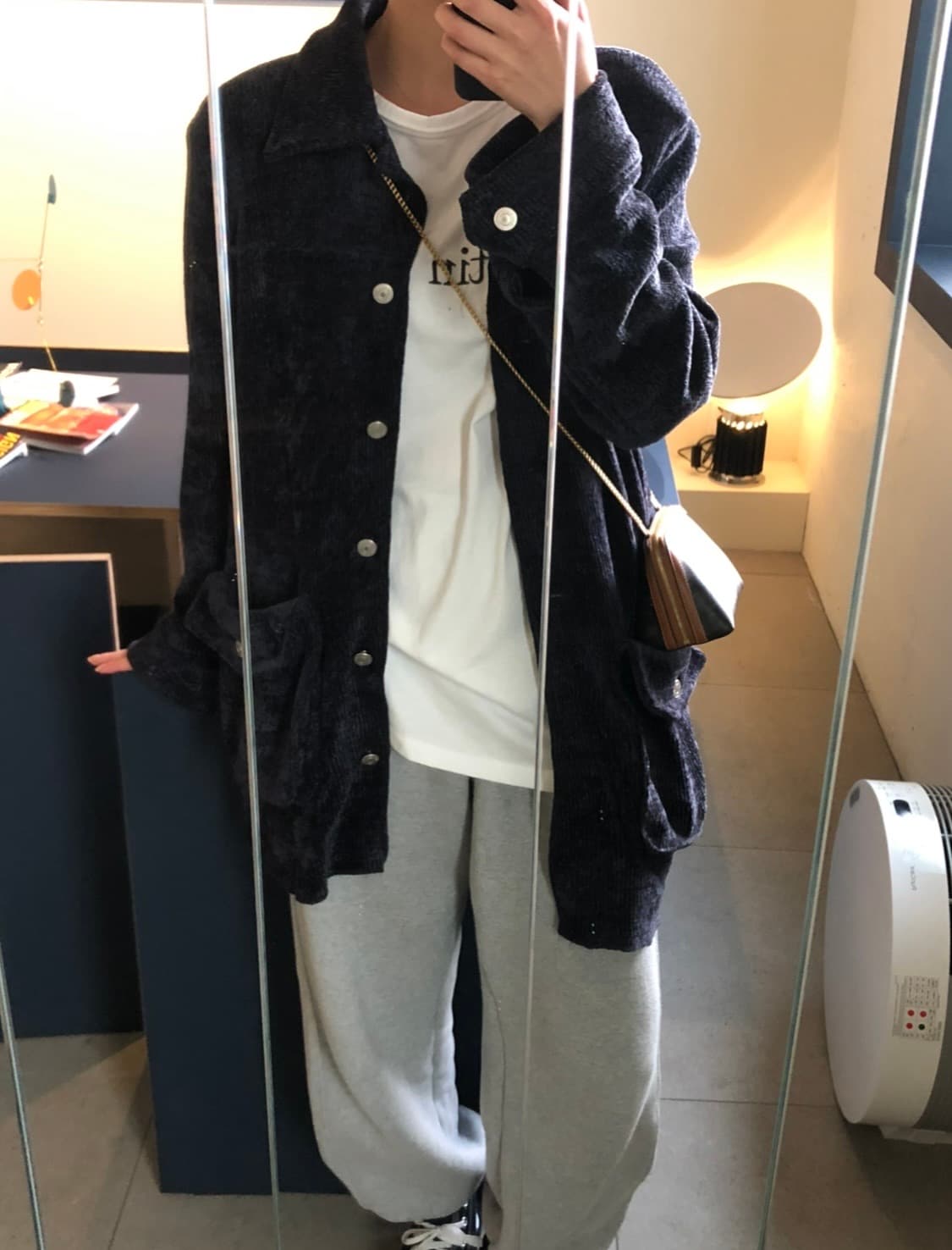 마뗑킴 코듀로이 자켓 네이비 상품이미지2