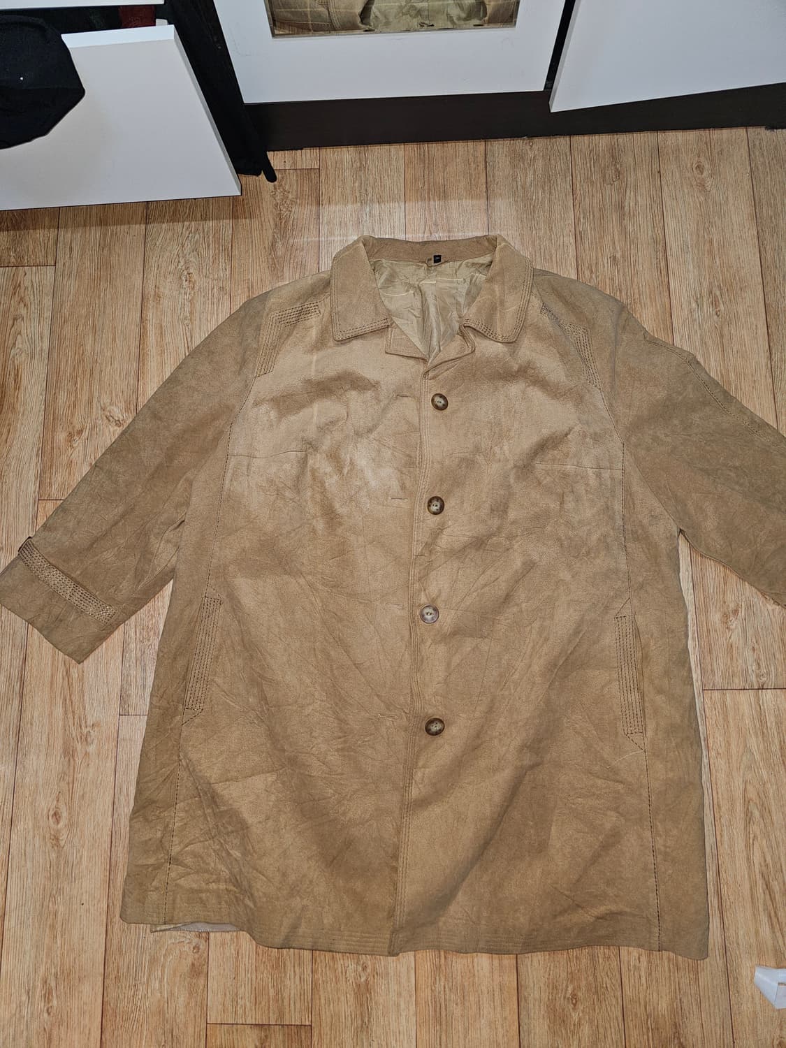 에코 스웨이드 코트 상품이미지1