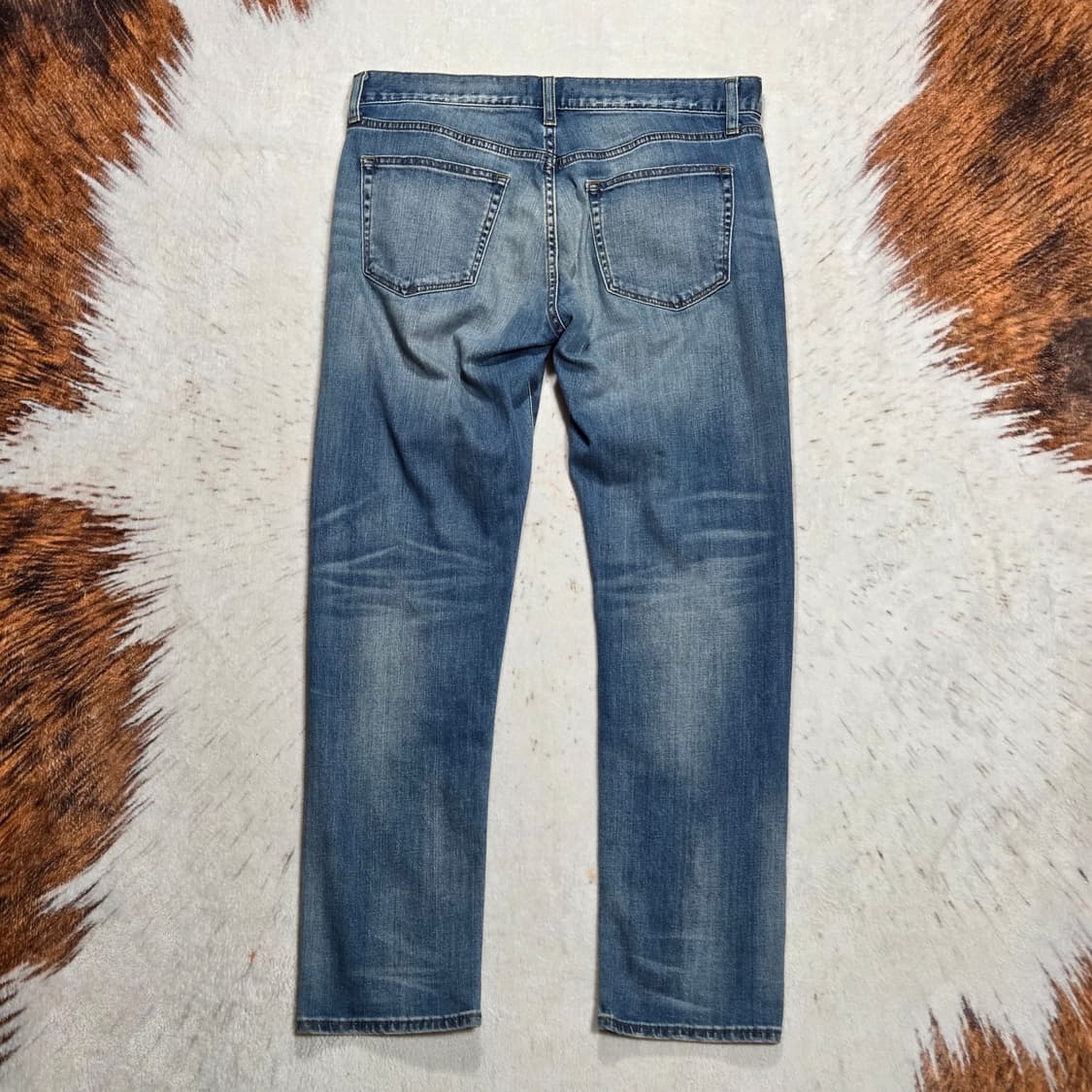 유니클로 데미지 중청 데님팬츠 상품이미지4