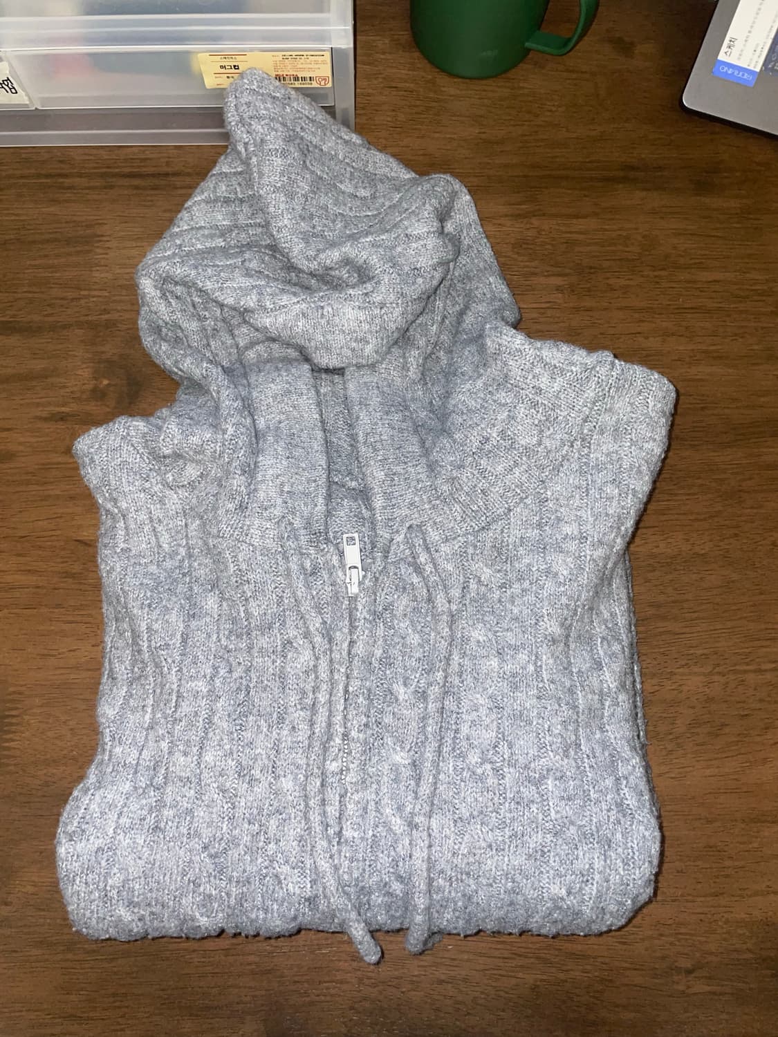 니트집업 상품이미지1