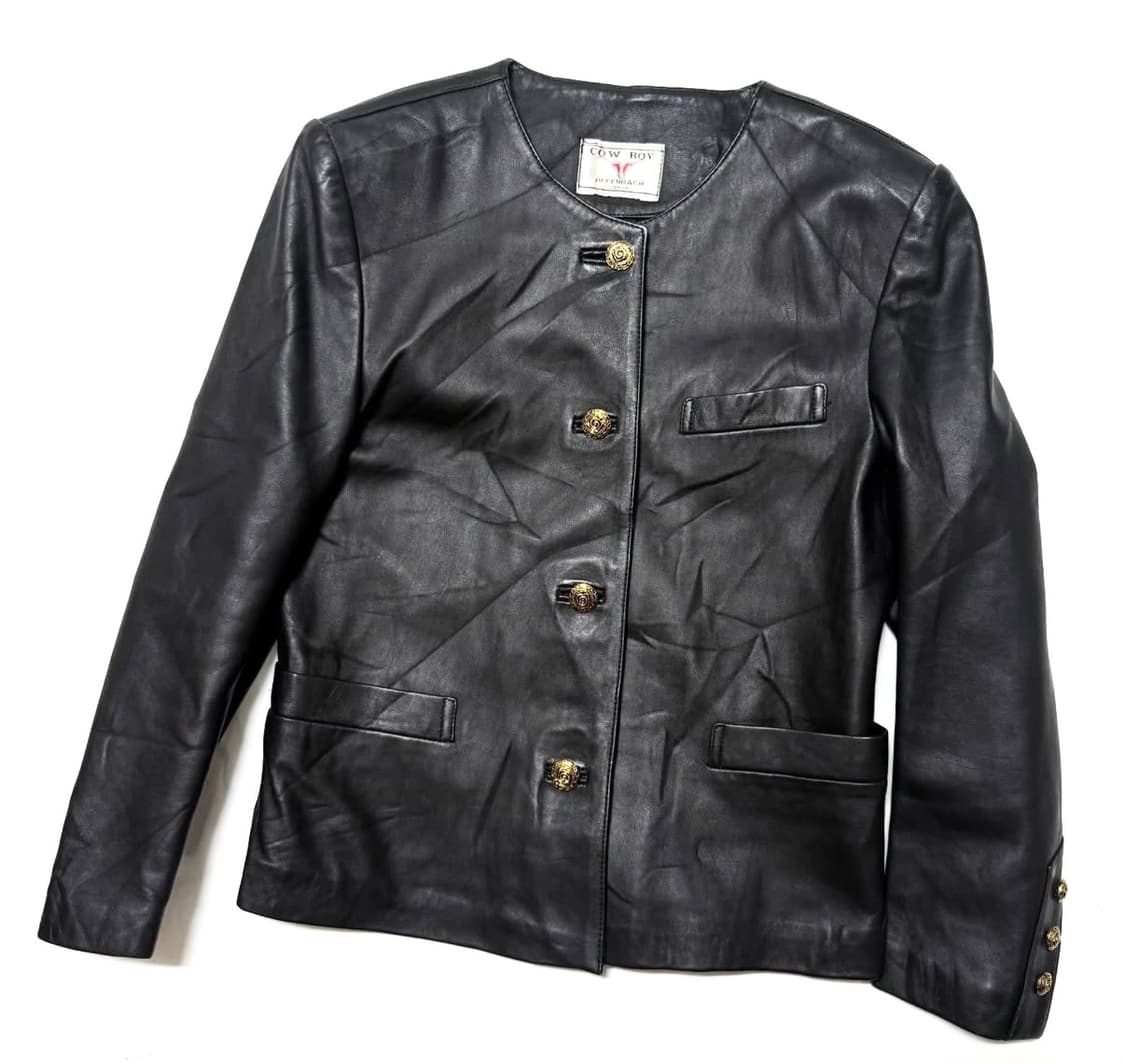Cow Boy - 레더 가디건 자켓 상품이미지1