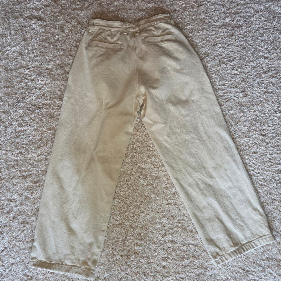 에이카화이트 데미지 핀턱 와이드 팬츠 상품이미지2