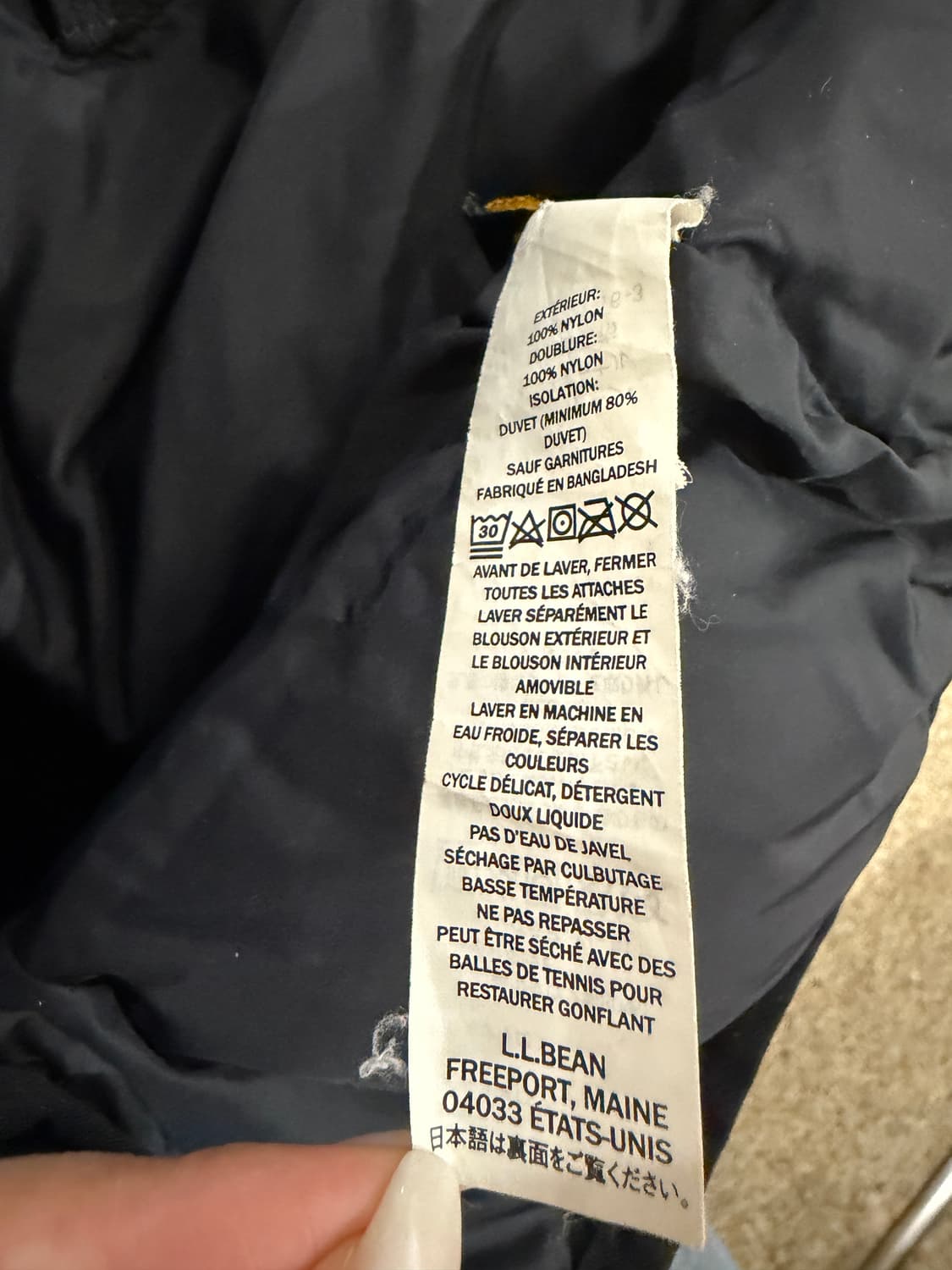 L.L.Bean 엘엘빈 구스 다운 패딩 자켓 상품이미지6