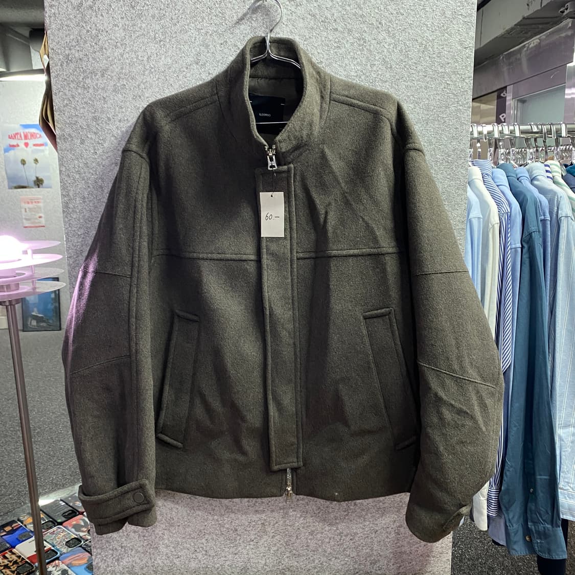 일꼬르소 모직 블루종 자켓 B3096 상품이미지2