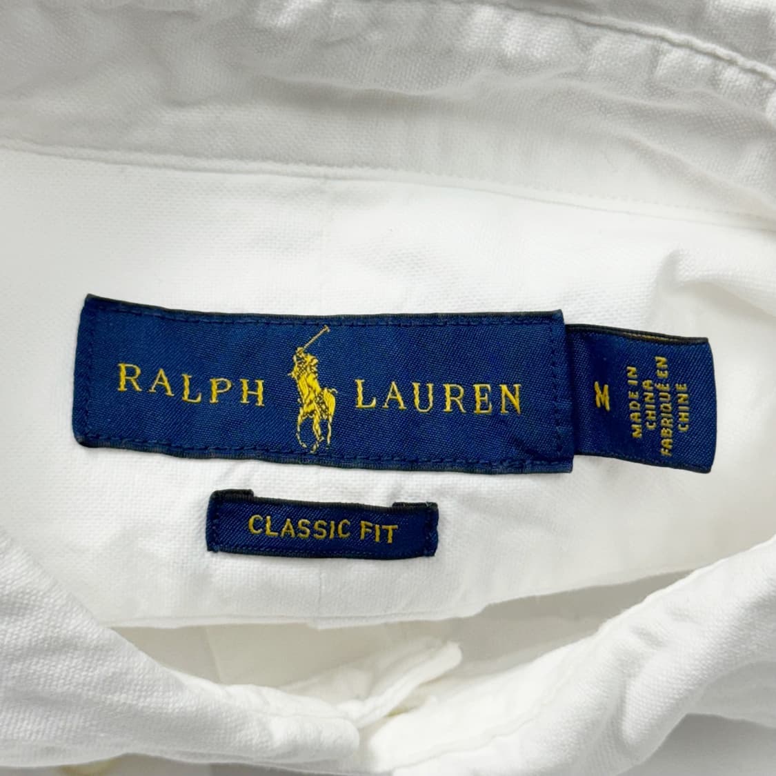 (M) 폴로 랄프로렌 화이트 셔츠 네이비포니 상품이미지4