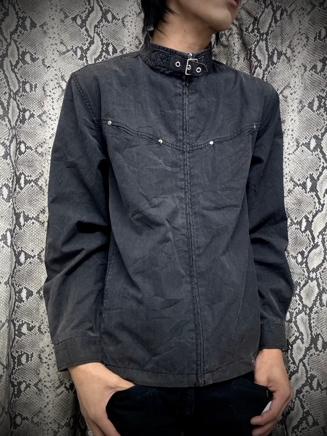 [Moderm Chic] NeckBuckle Studded Black J 상품이미지1