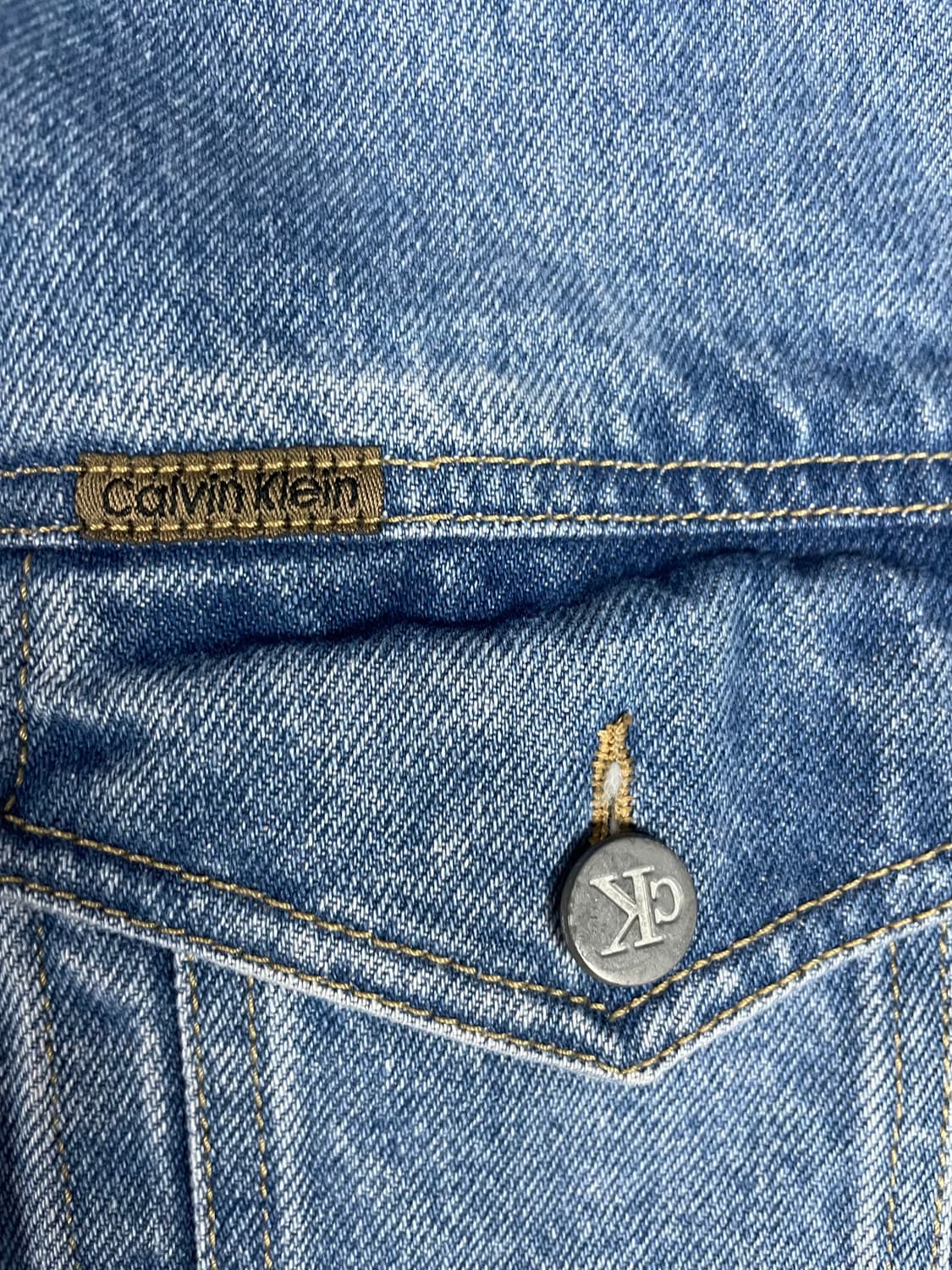 90s vintage Ck 연청 트러커 상품이미지3