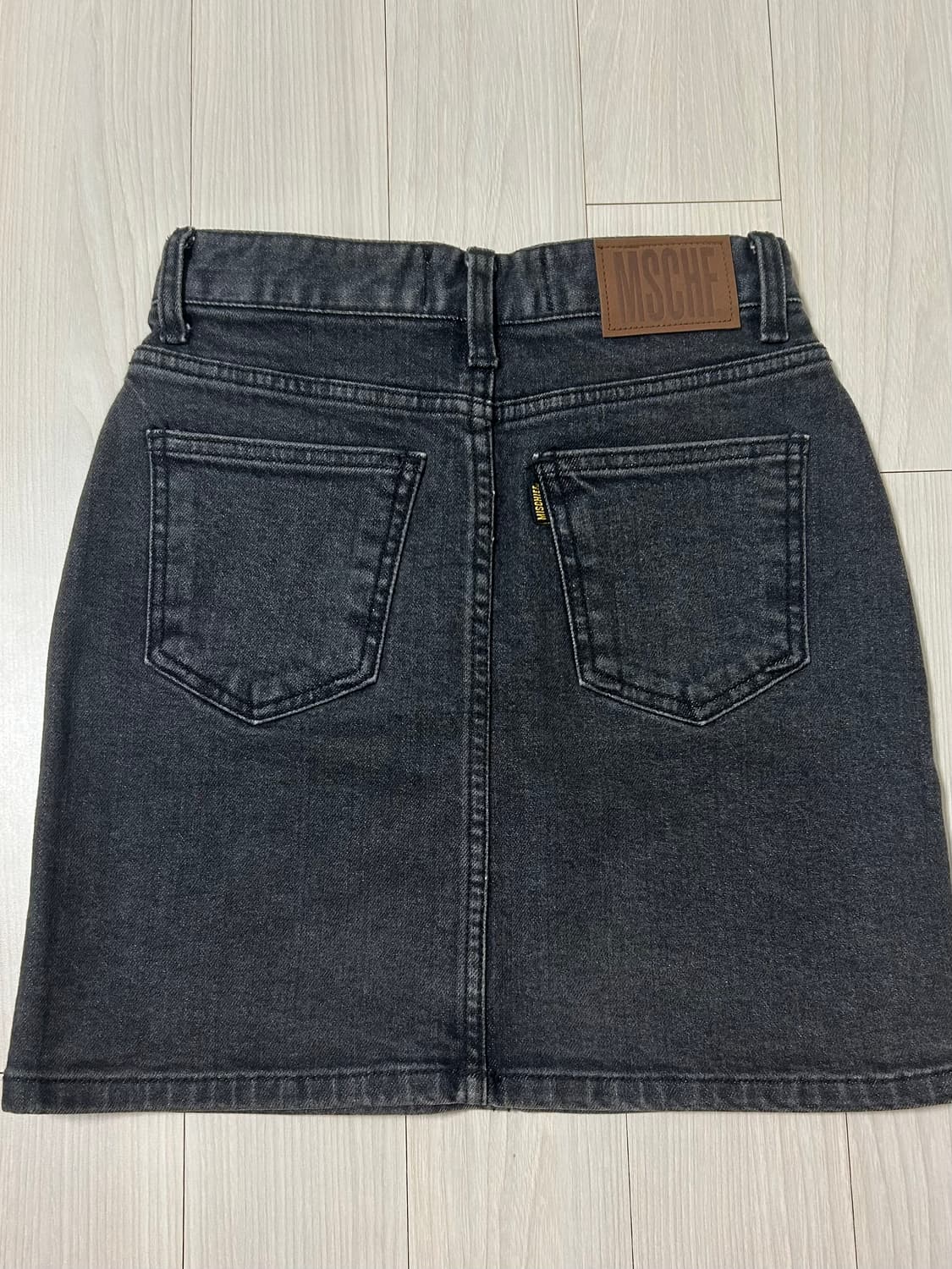 미스치프 트러커 스커트 흑청 상품이미지2