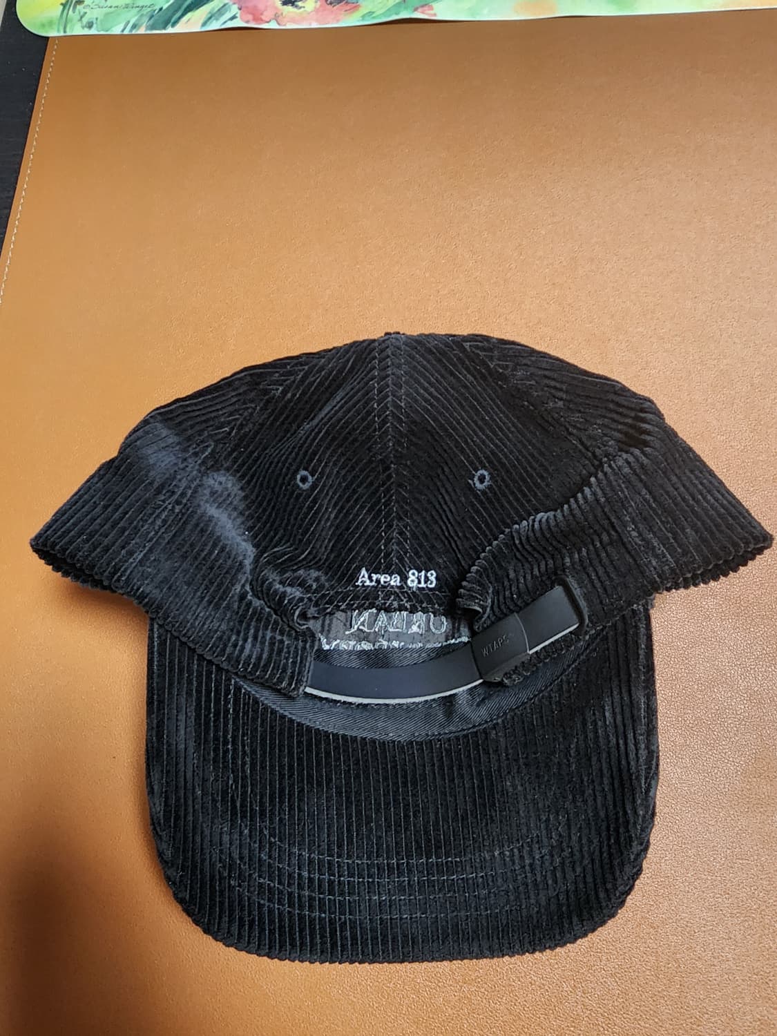 더블탭스 코듀로이 캡 블랙 상품이미지2