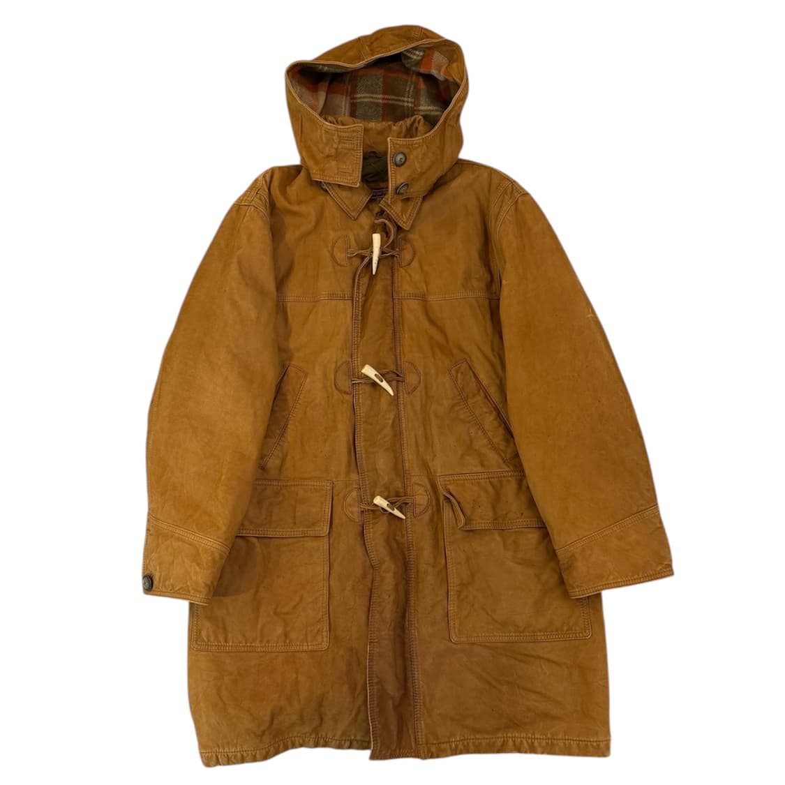 90s 말보로 클래식 스웨이드 통가죽 코트 브라운 상품이미지1