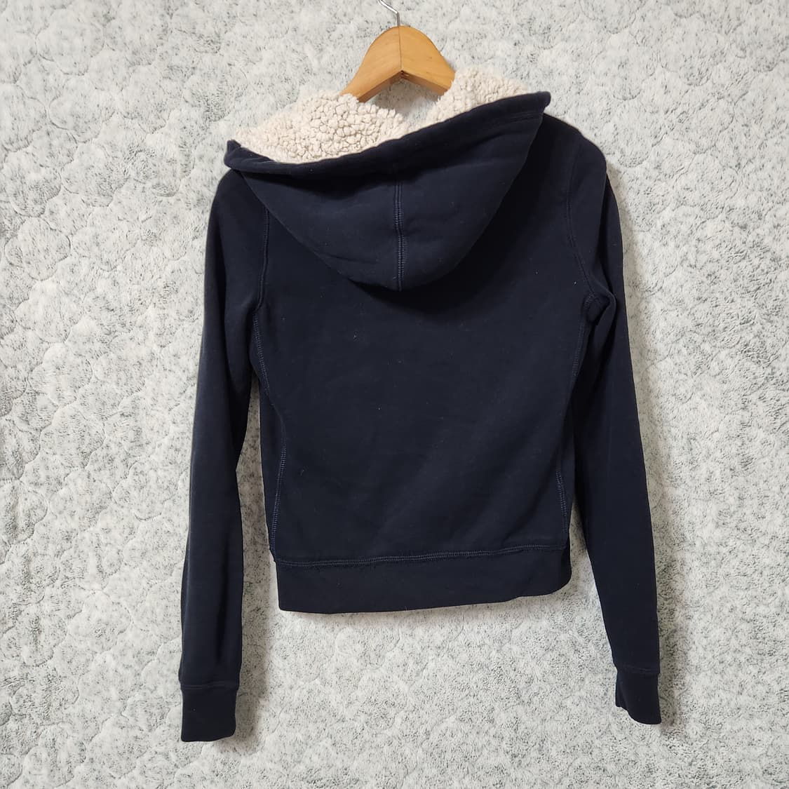 H744 [S] 아베크롬비 Y2K 털 후드 집업 상품이미지3