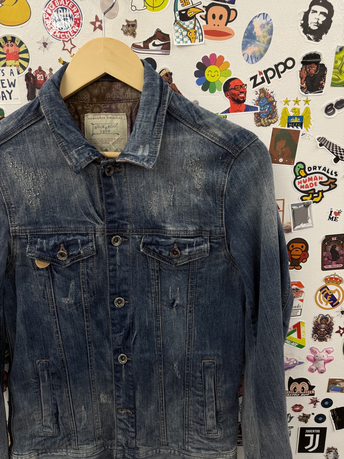 Buckaroo 버커루 백 프린팅 데님 청자켓 M 상품이미지5